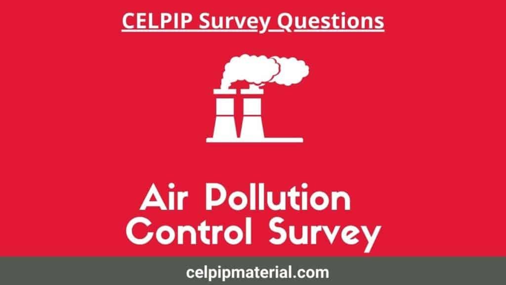 air pollution control survey questions