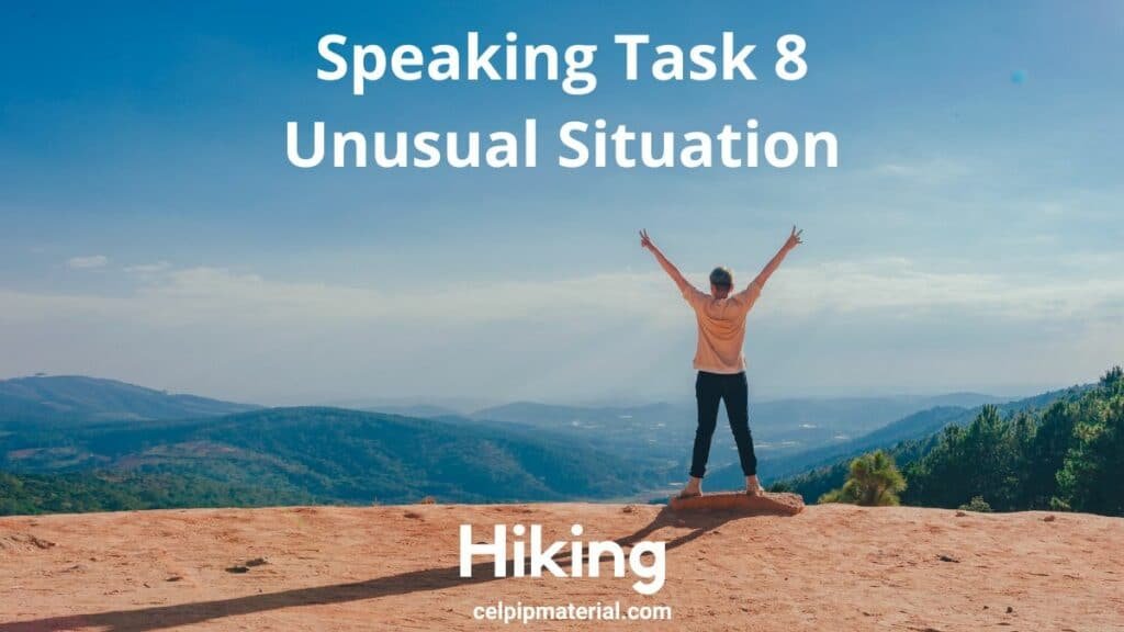 CELPIP speaking unusual situation hiking stealing birds eggs