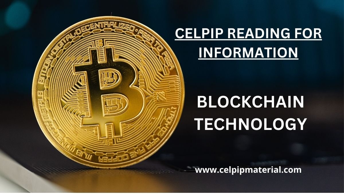 CELPIP Reading for Information Blockchain Technology 1 celpip reading for information blockchain technology