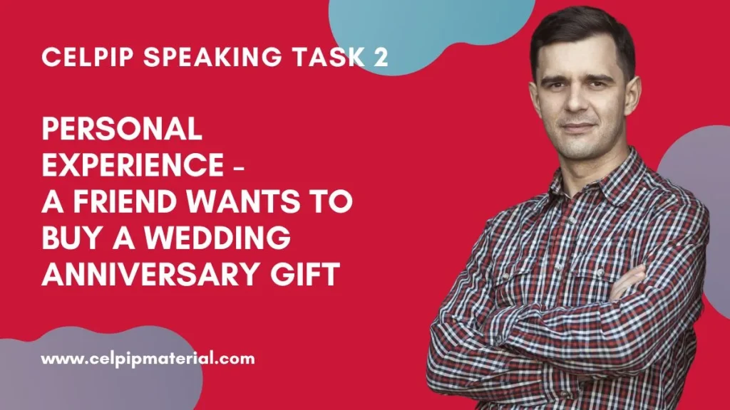 Talking About a Personal Experience Anniversary Gift