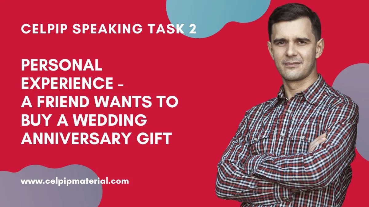 Talking About a Personal Experience Anniversary Gift 1 Talking About a Personal Experience Anniversary Gift