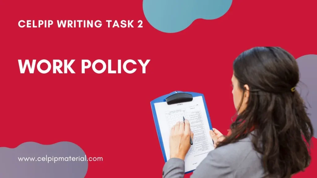 survey writing work policy